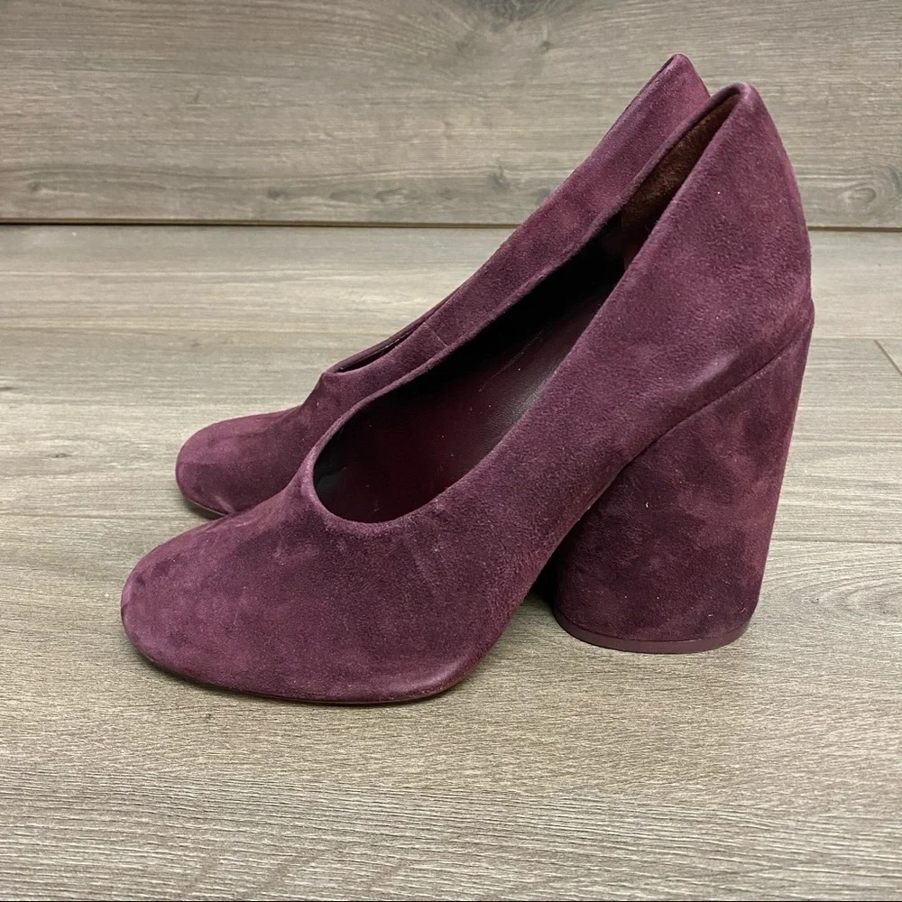 Tory Burch | Lucia Suede Chunky Heel Pumps Fig 7